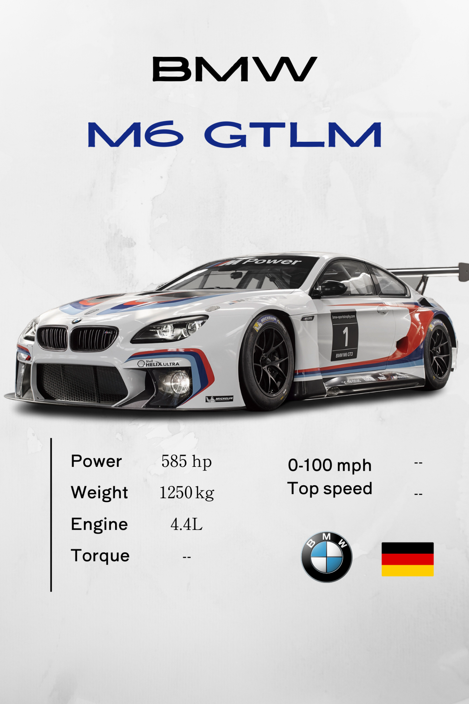 BMW M6 GTLM - Model Series