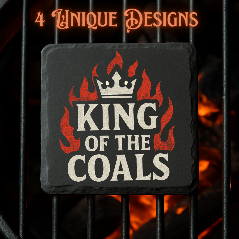 Grill Master Coasters - Slate Coaster 4 Pack