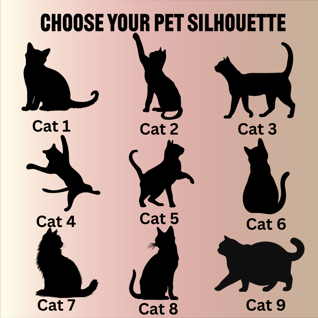 Custom Pet Name Sign - Silhouette