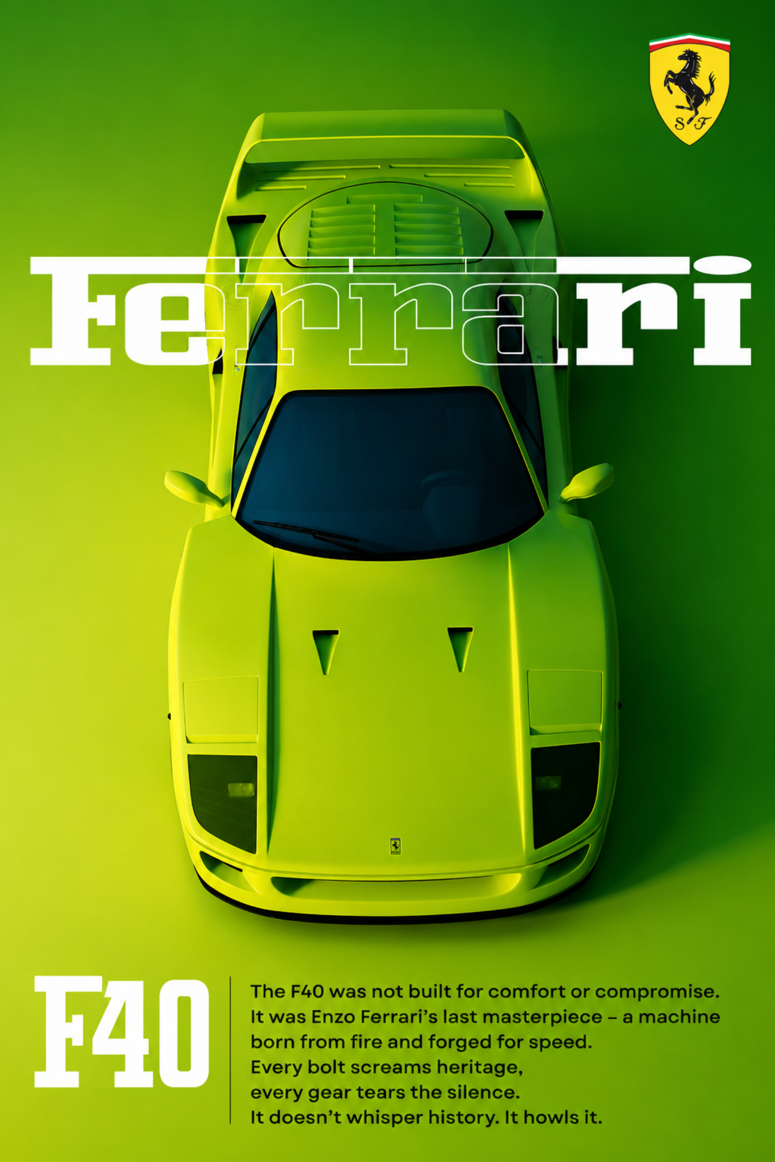 Ferrari F40 - Neon