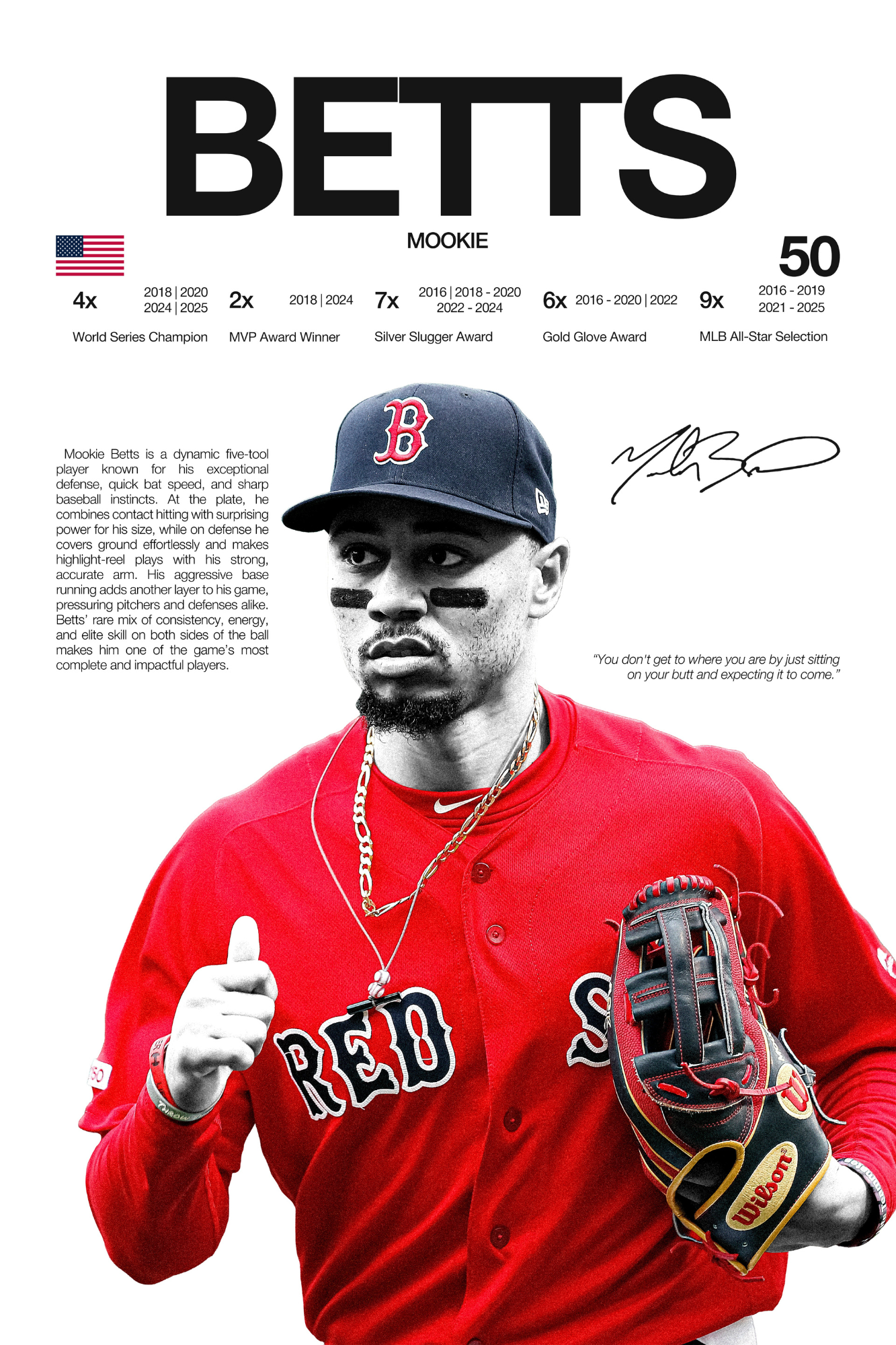 Mookie Betts (Red Sox) - Hardline Series