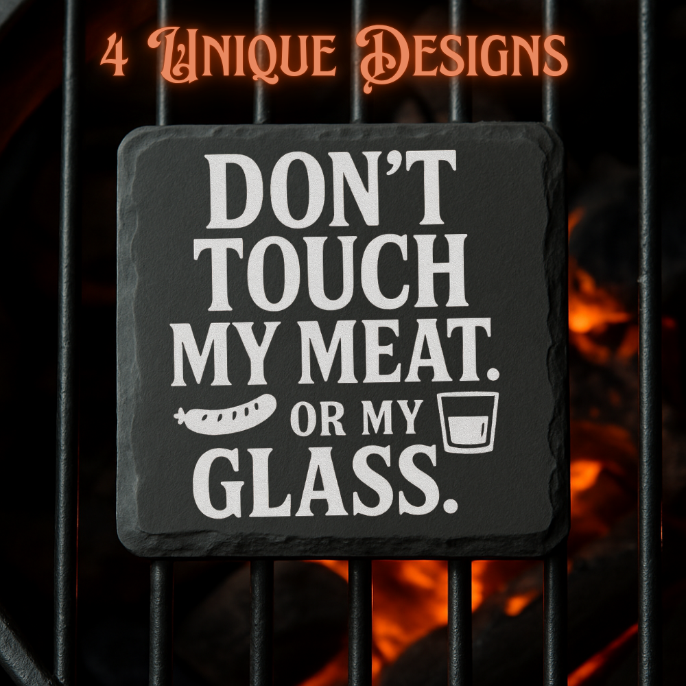 Grill Master Coasters - Slate Coaster 4 Pack