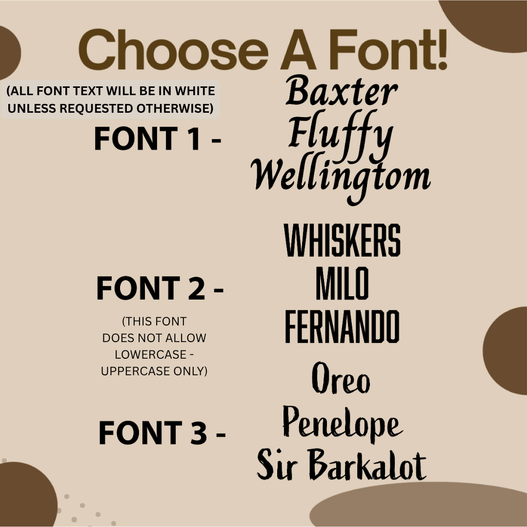 Custom Pet Name Sign - Silhouette
