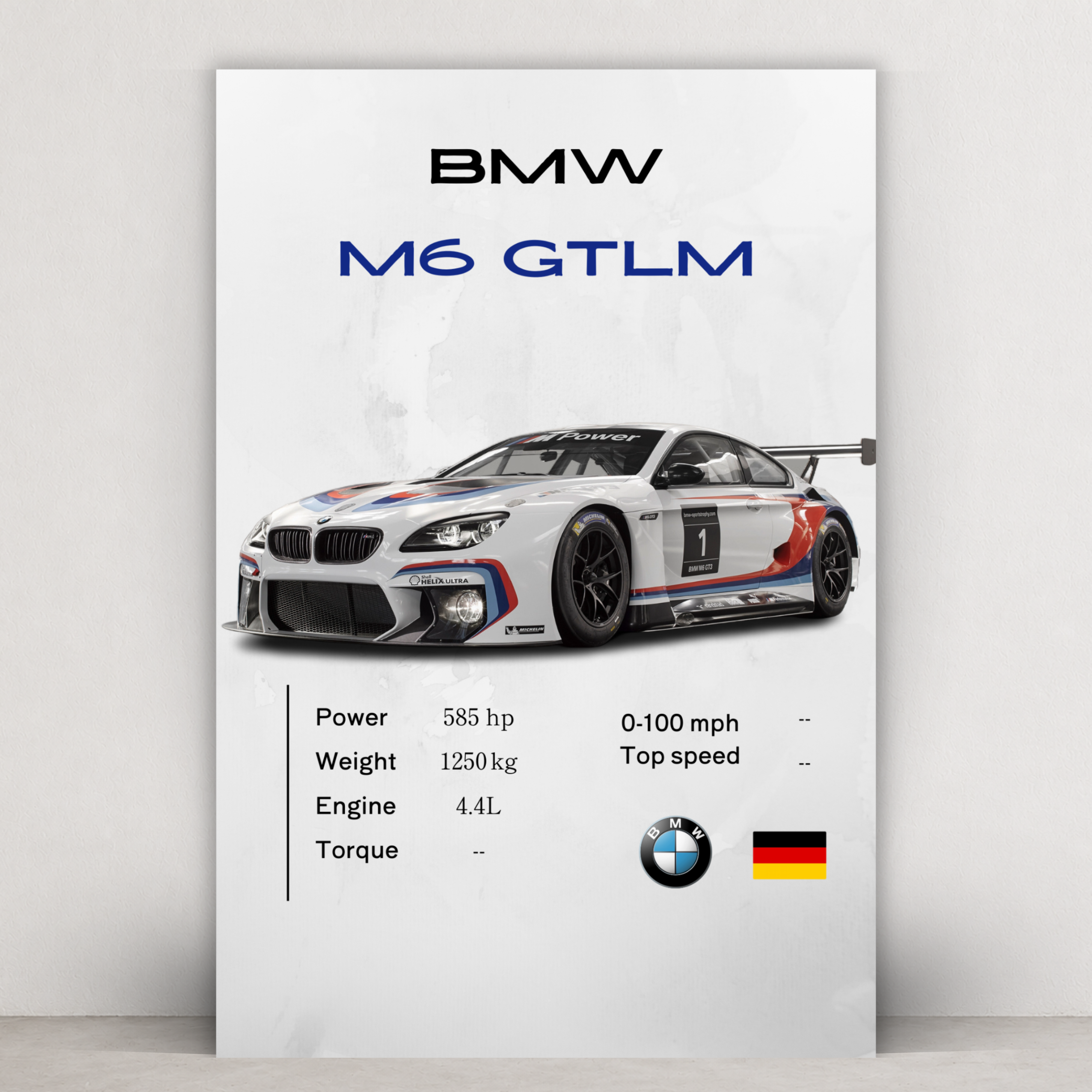 BMW M6 GTLM - Model Series