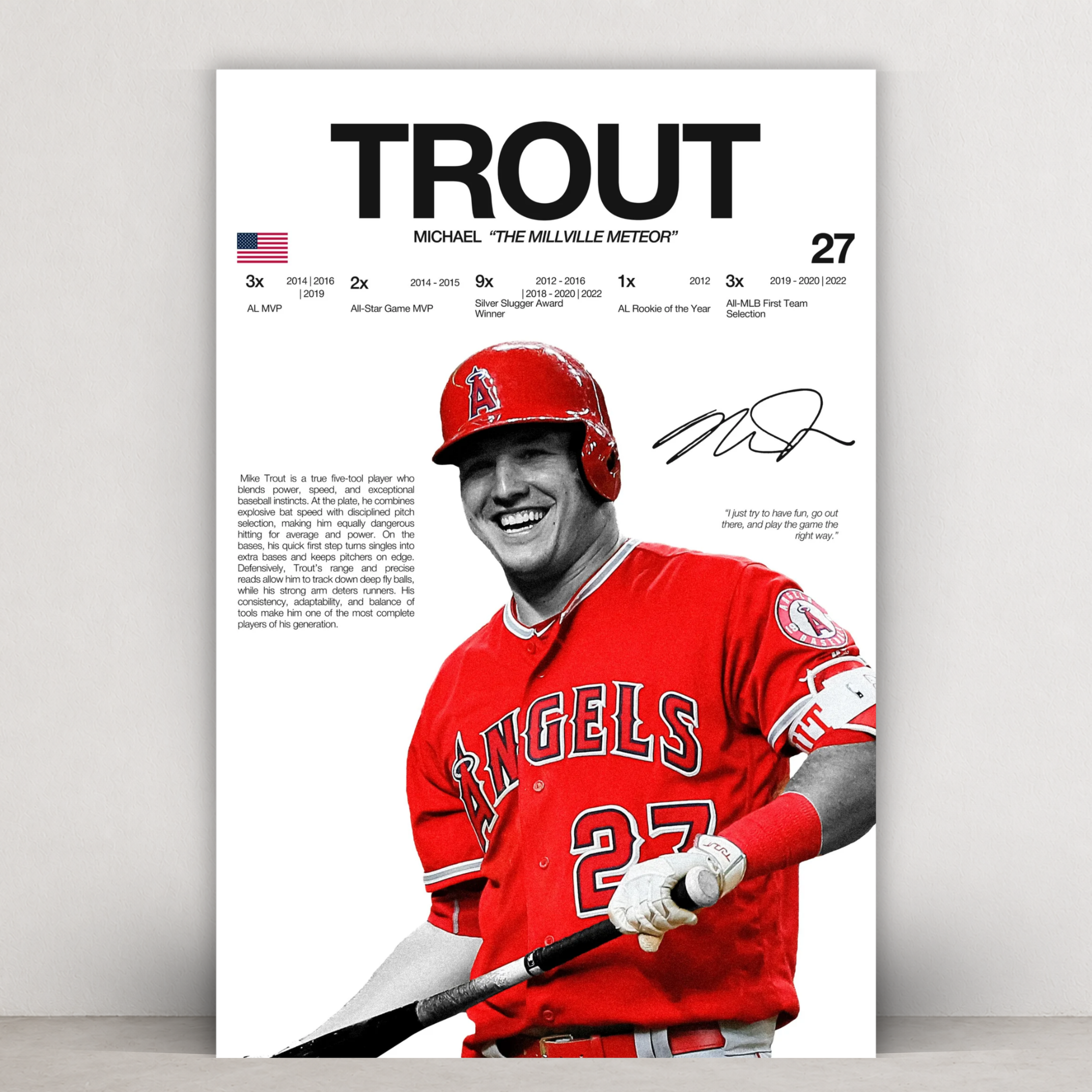 Mike (Michael) Trout - Hardline Series