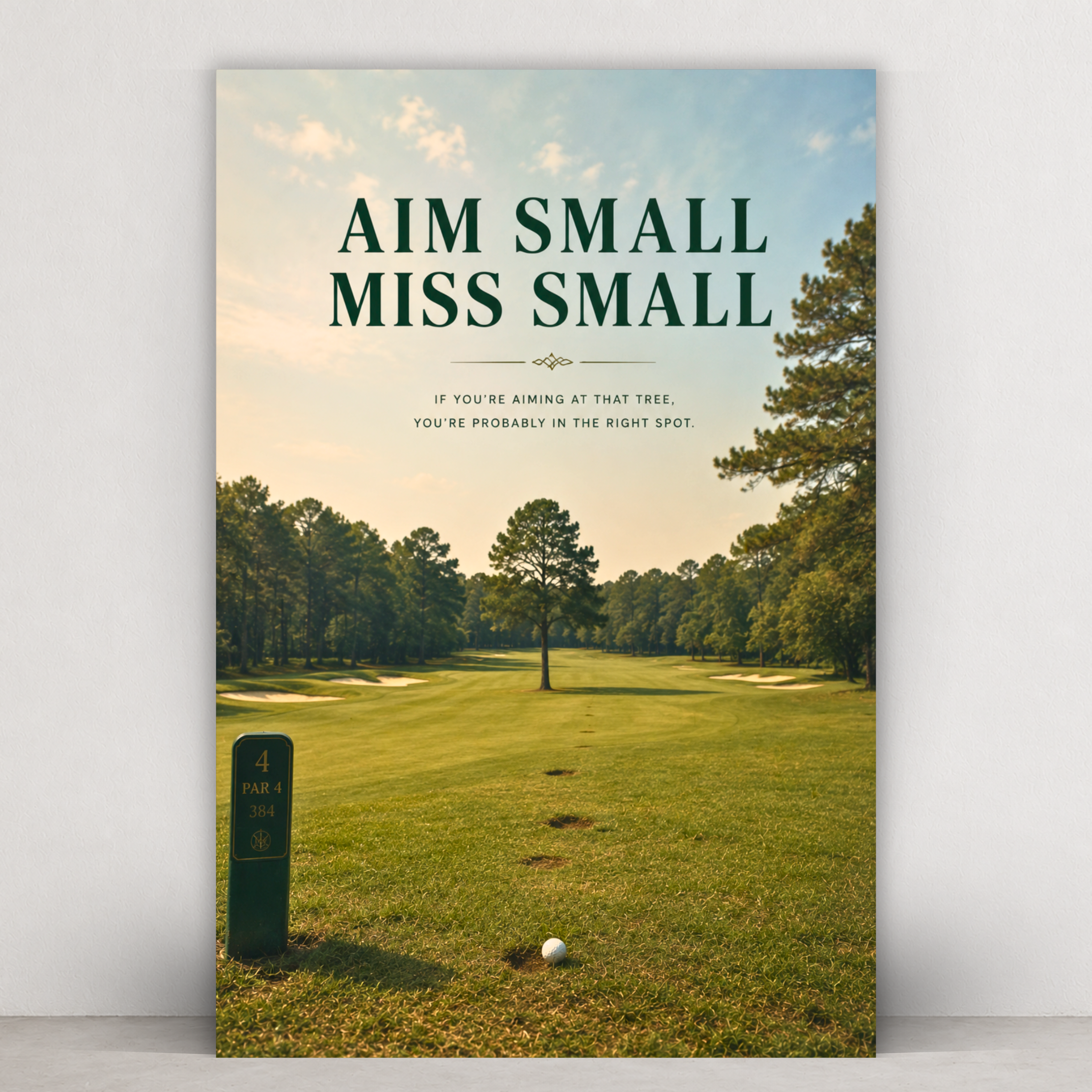 Aim Small. Miss Small.