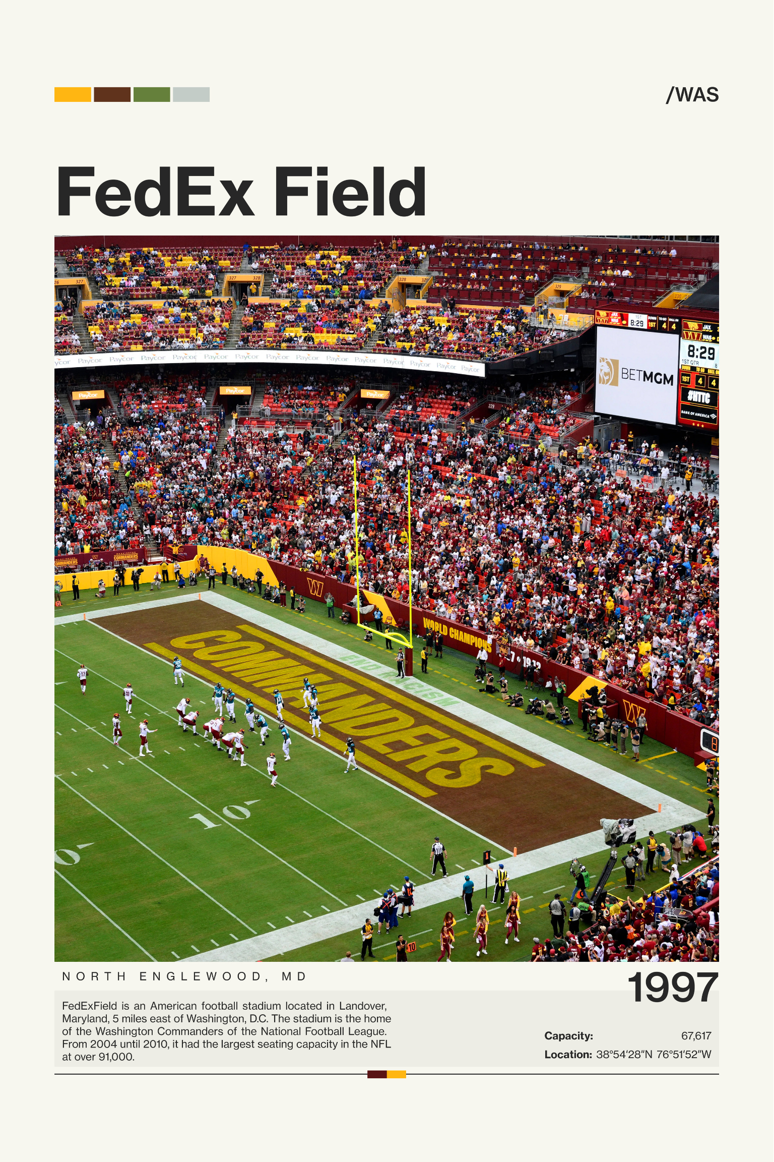 FexEx Field - Washington Commanders - Stadium Series