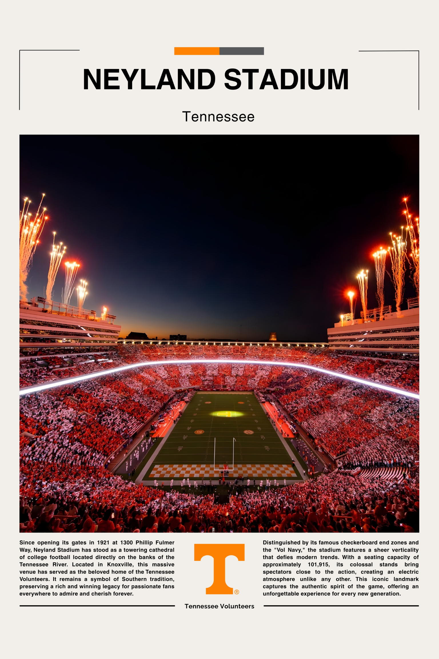 Neyland Stadium - Tennessee Volunteers - Stadium Series