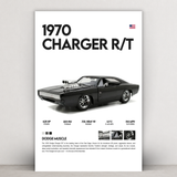 1970 Charger R/T metal wall art