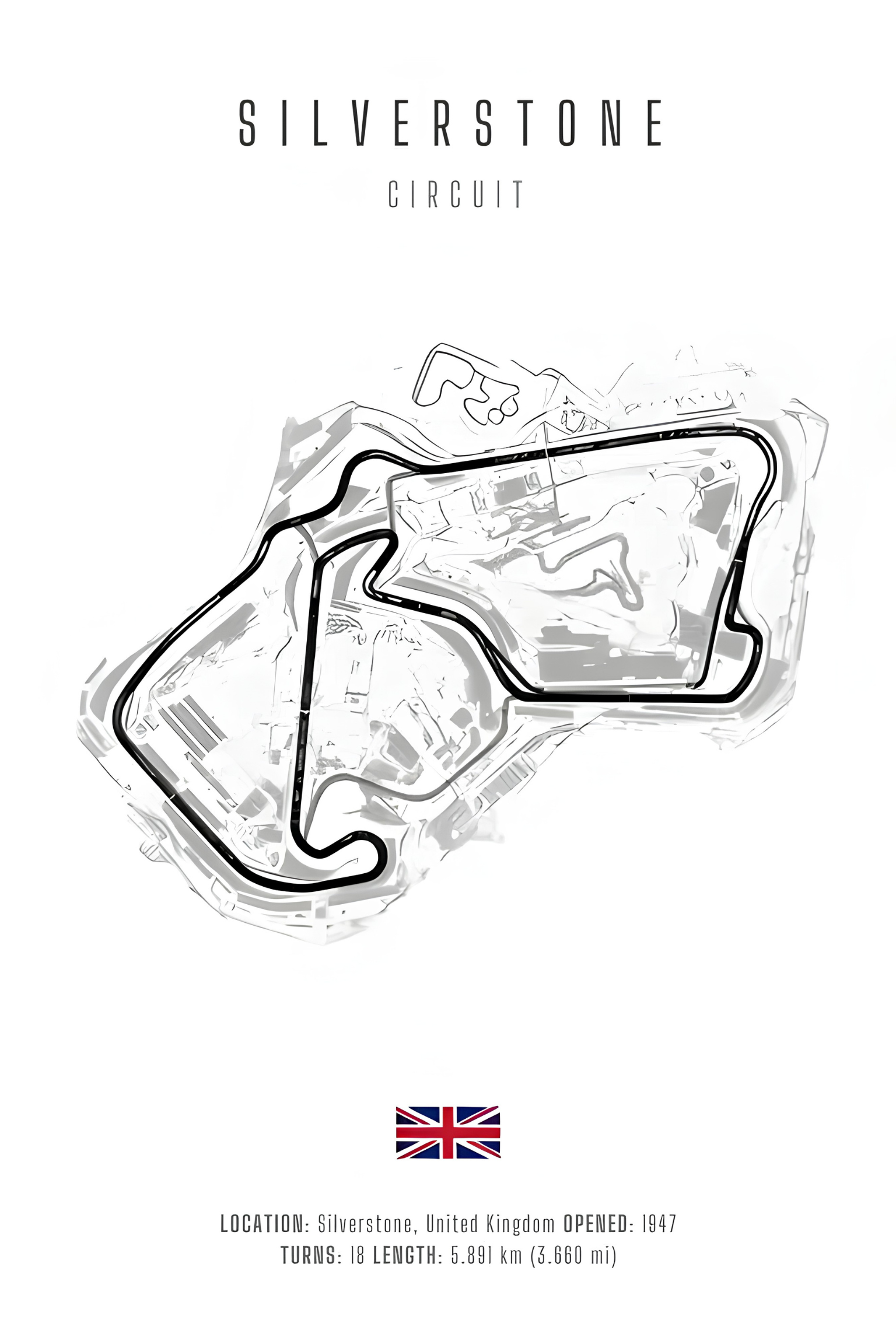 Silverstone Circuit Blueprint