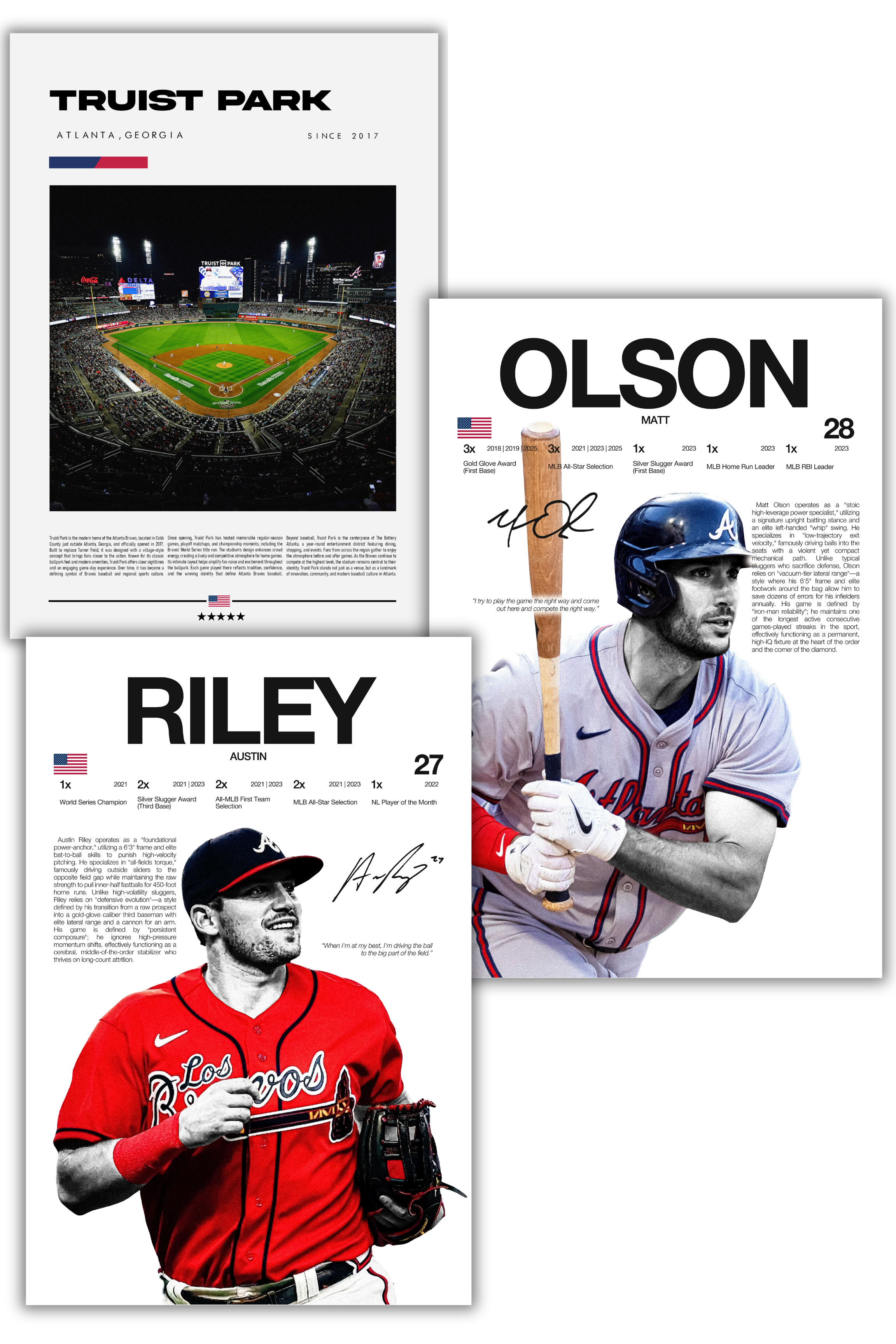 Atlanta Braves Baseball Bundle - 3 Pack