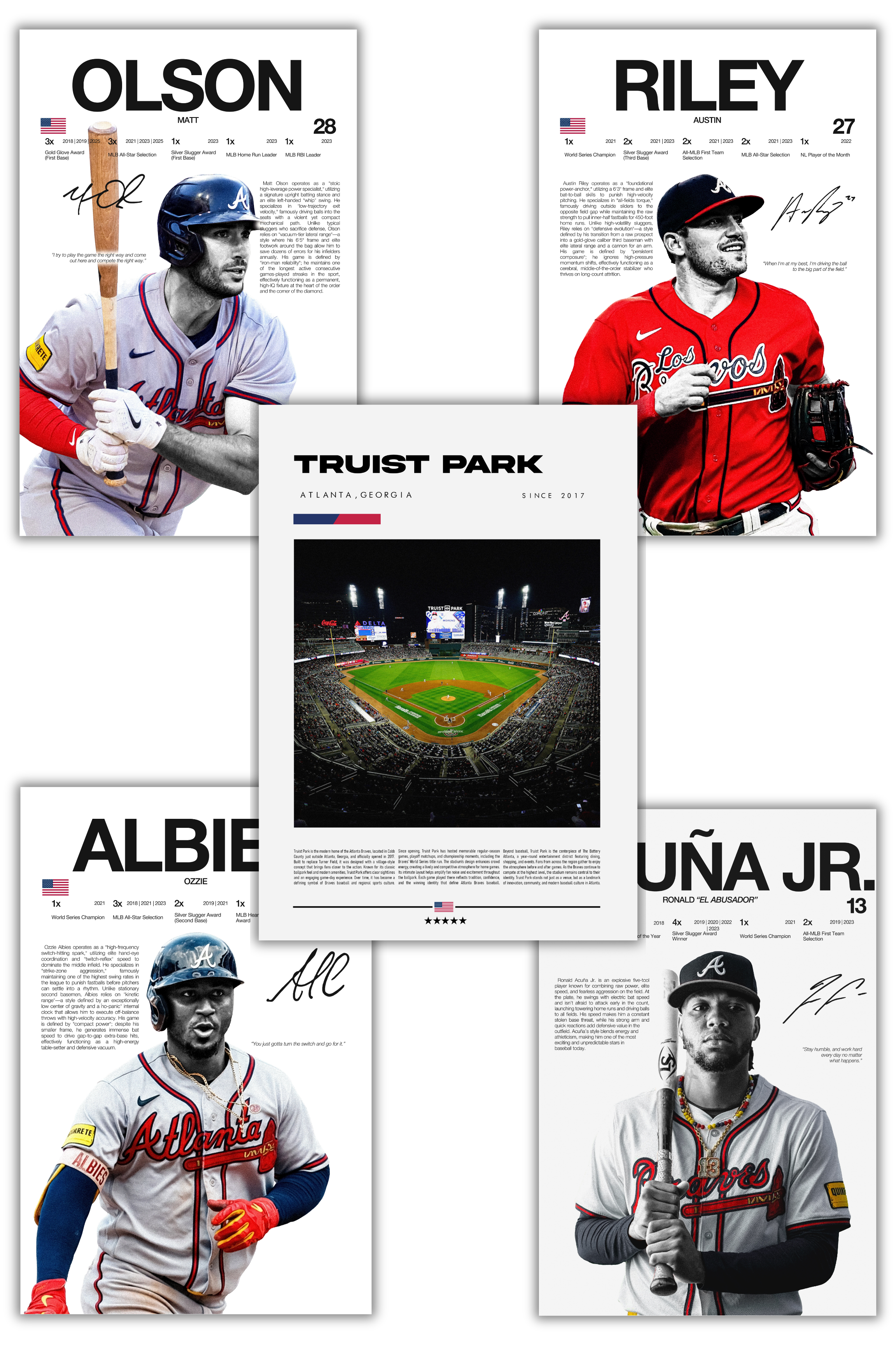 Atlanta Braves Baseball Mega Bundle  - 5 Pack
