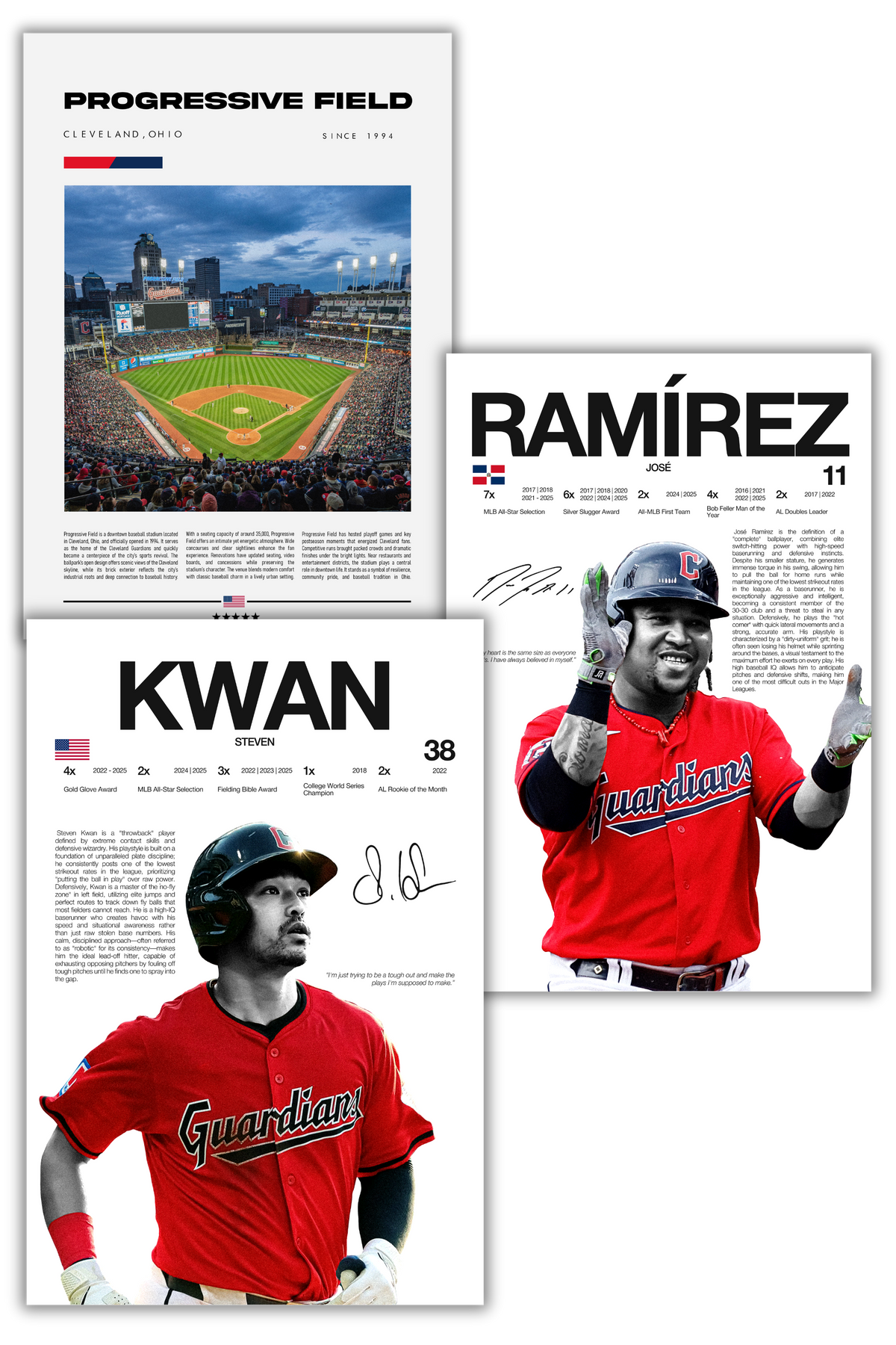 Cleveland Guardians Baseball Bundle - 3 Pack