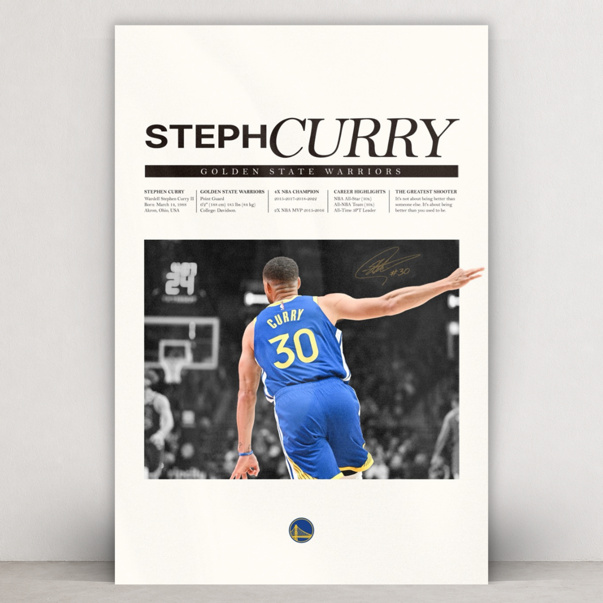 Stephen Curry - Newsprint Series