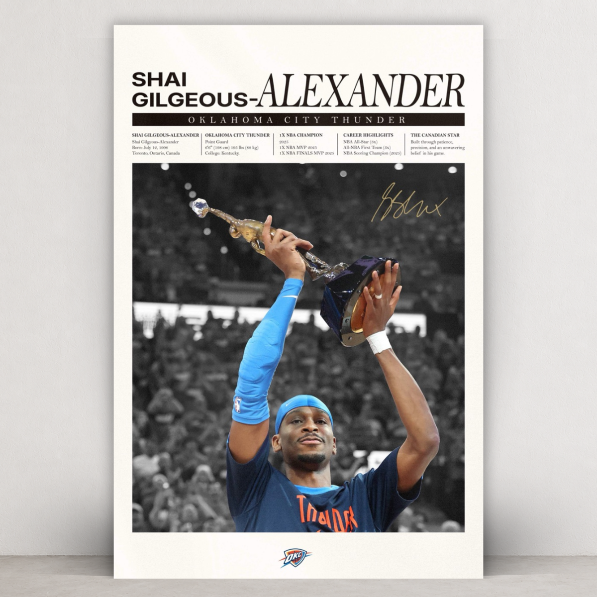 Shai Gilgeous-Alexander - Newsprint Series