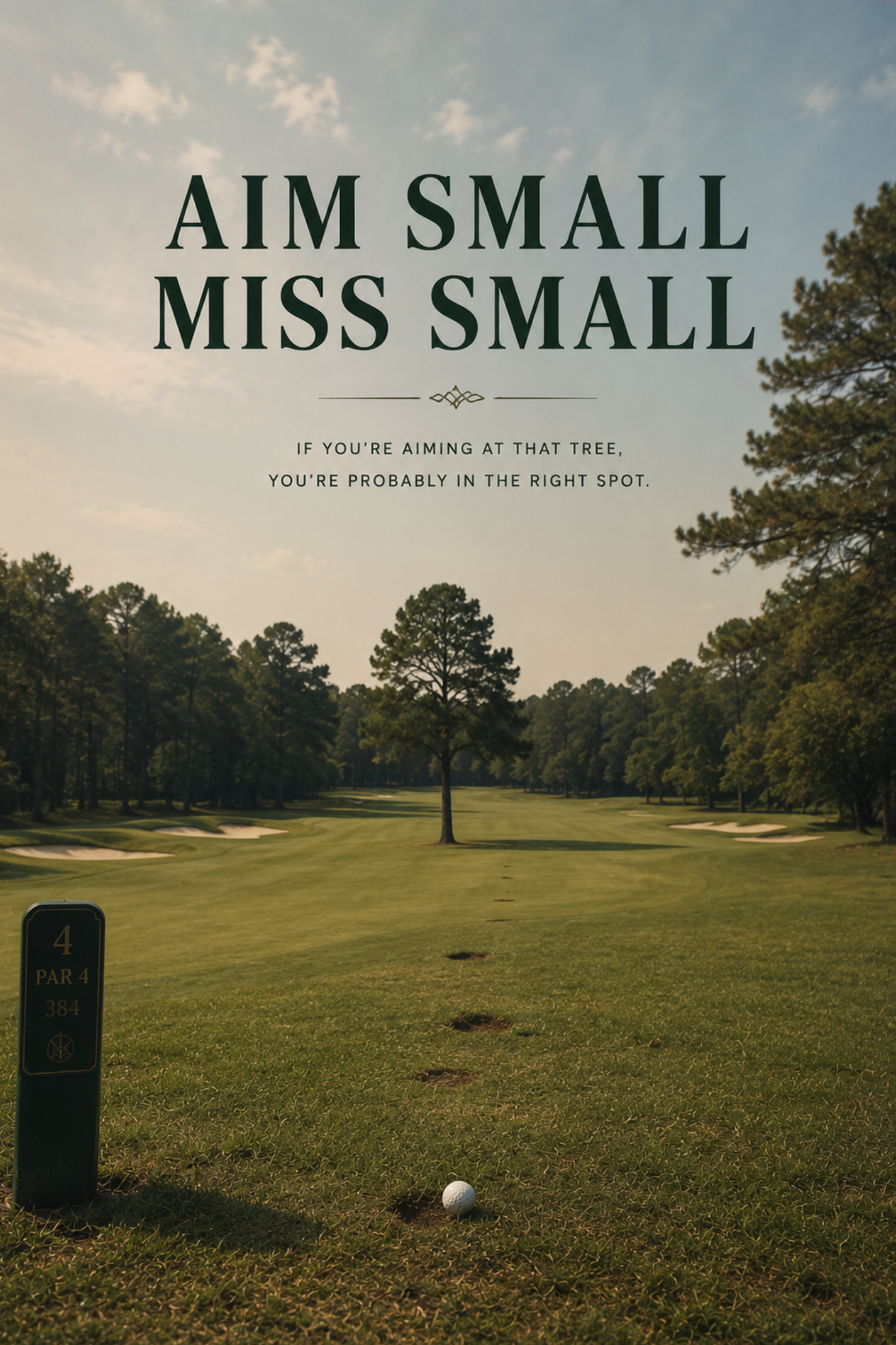 Aim Small. Miss Small.