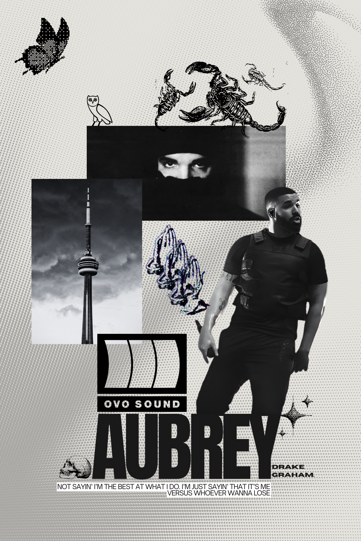 AUBREY - DRAKE MOOD BOARD