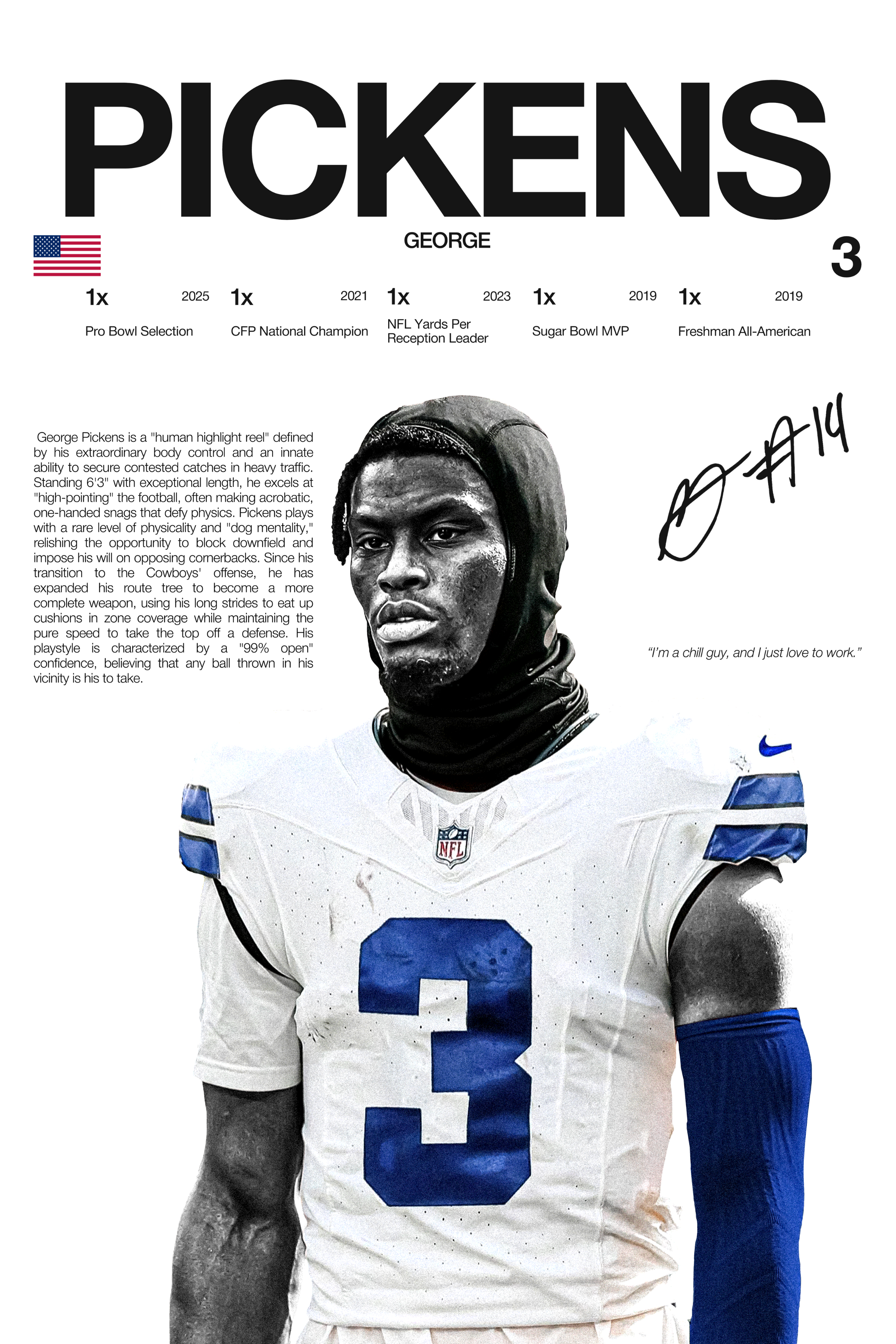 GEORGE PICKENS - HARDLINE SERIES