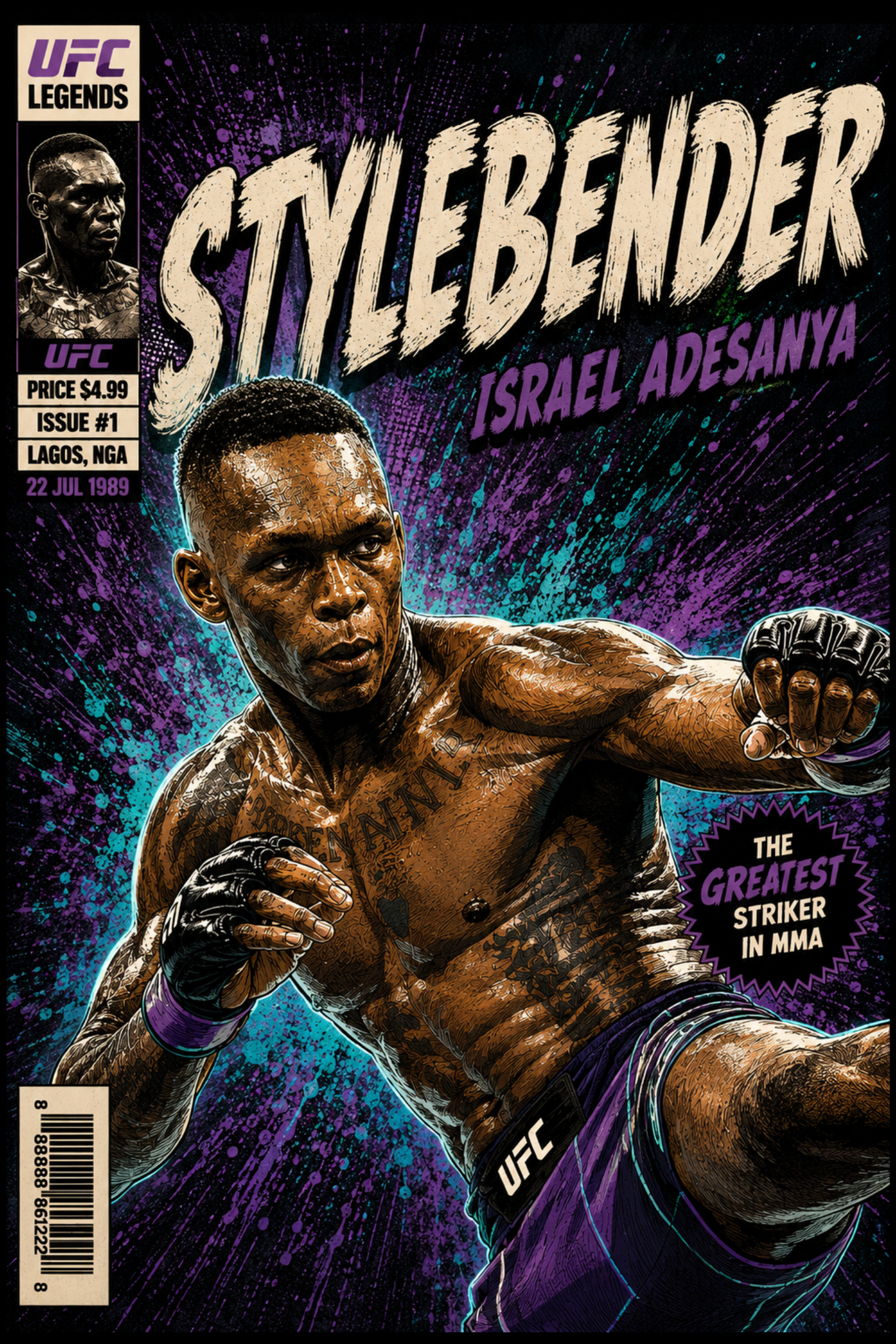 Israel Adesanya - Comic Book