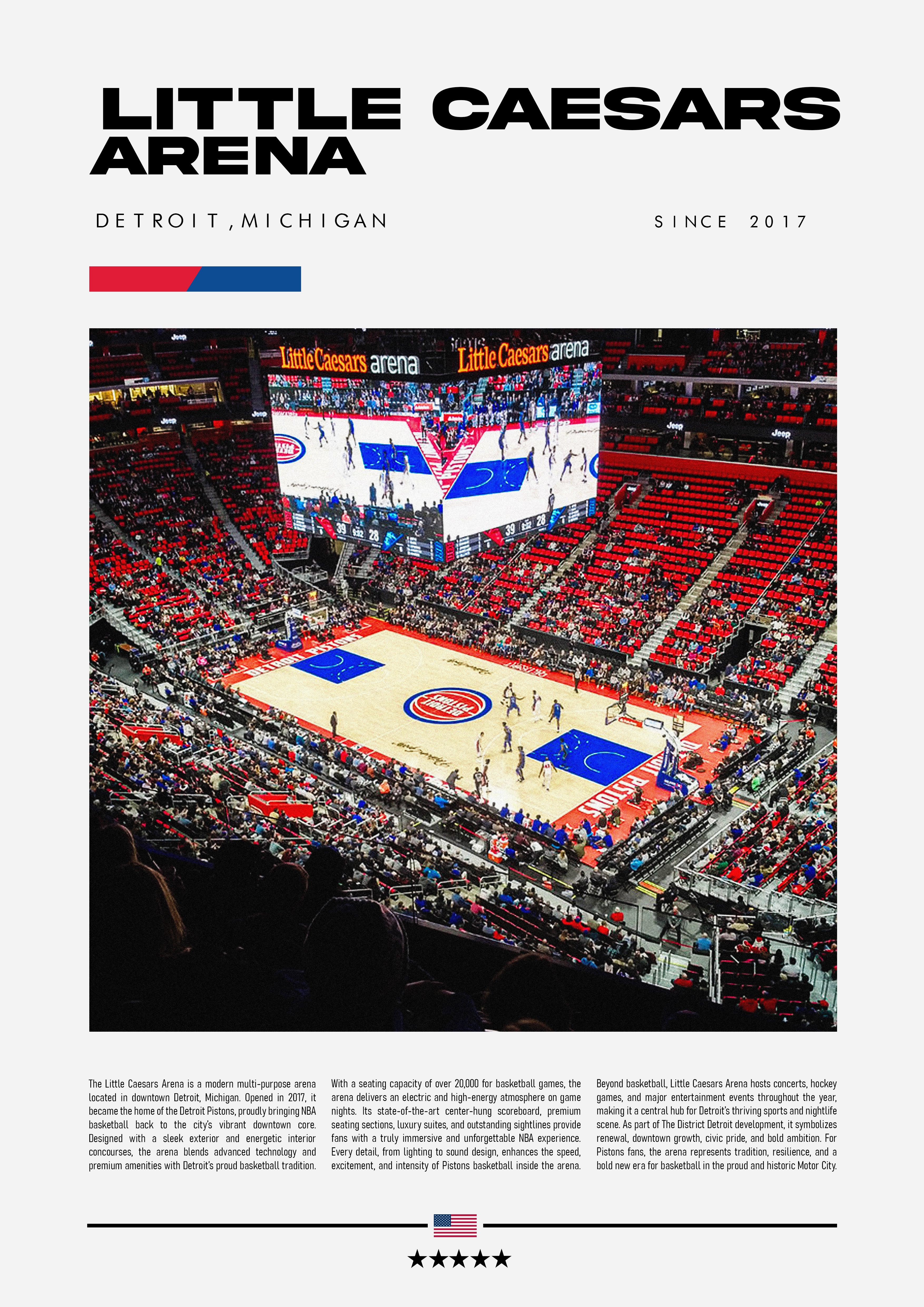 Little Caesars Arena - Detroit Pistons - Stadium Series