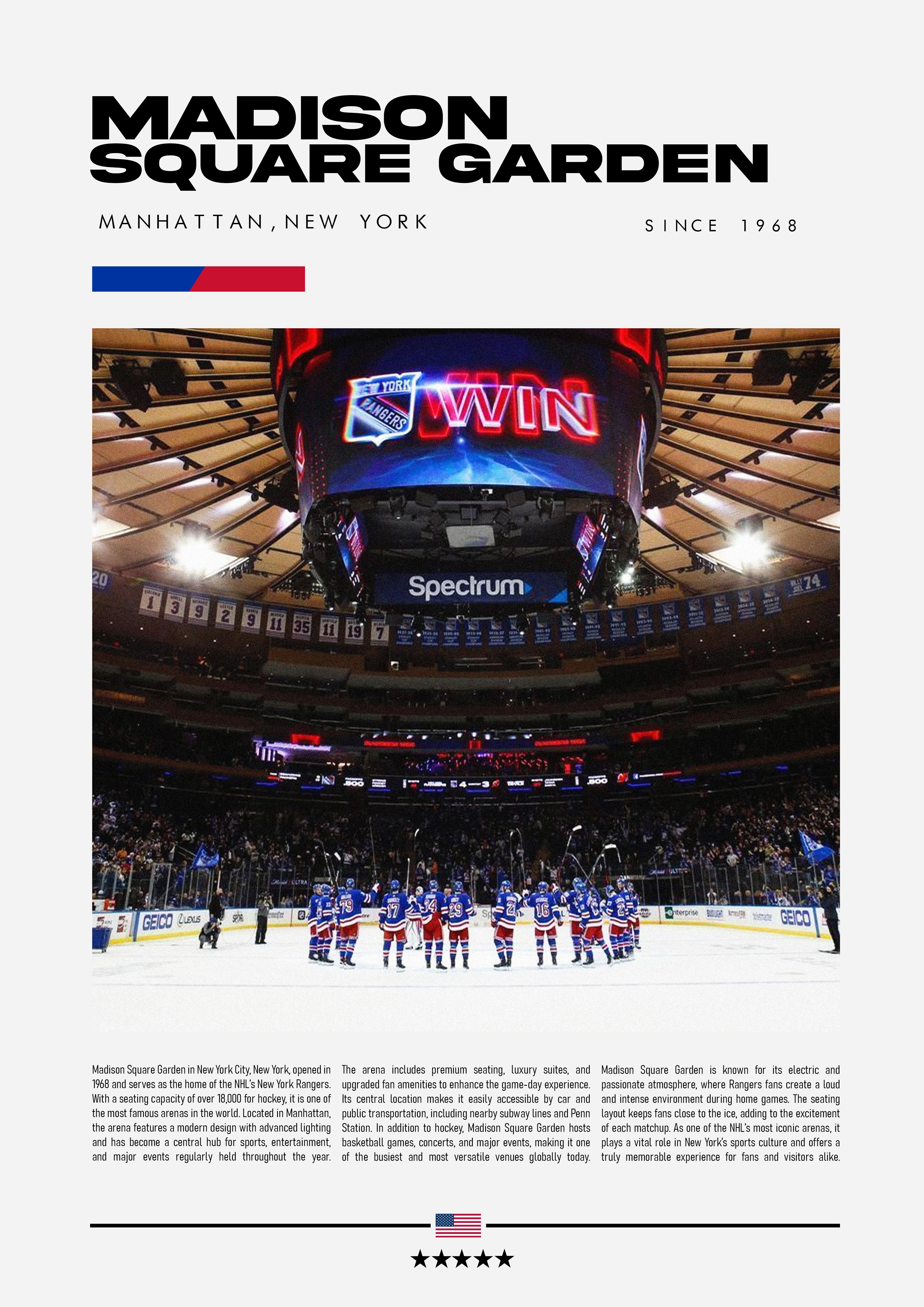 Madison Square Garden - New York Rangers - Stadium Series