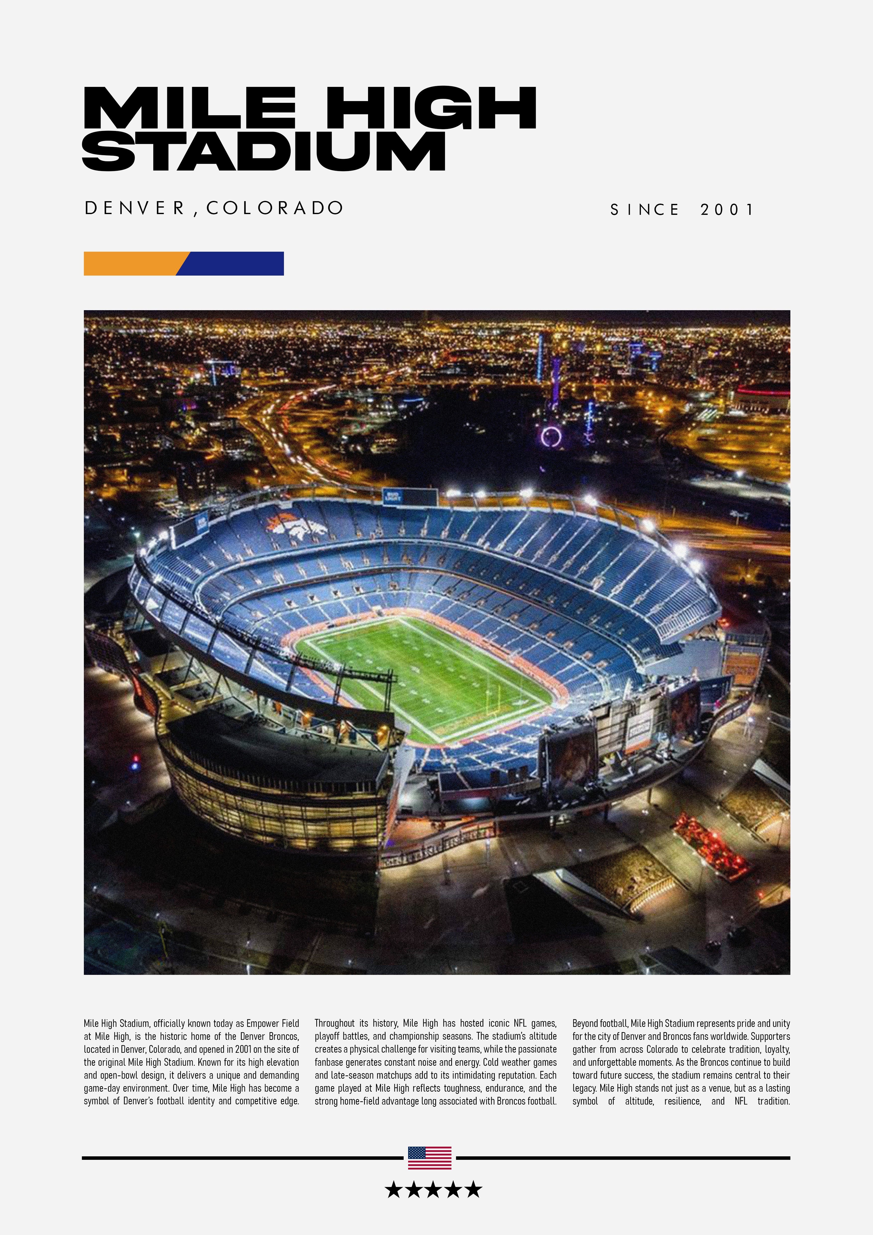 Mile High Stadium - Denver Broncos - Stadium Series