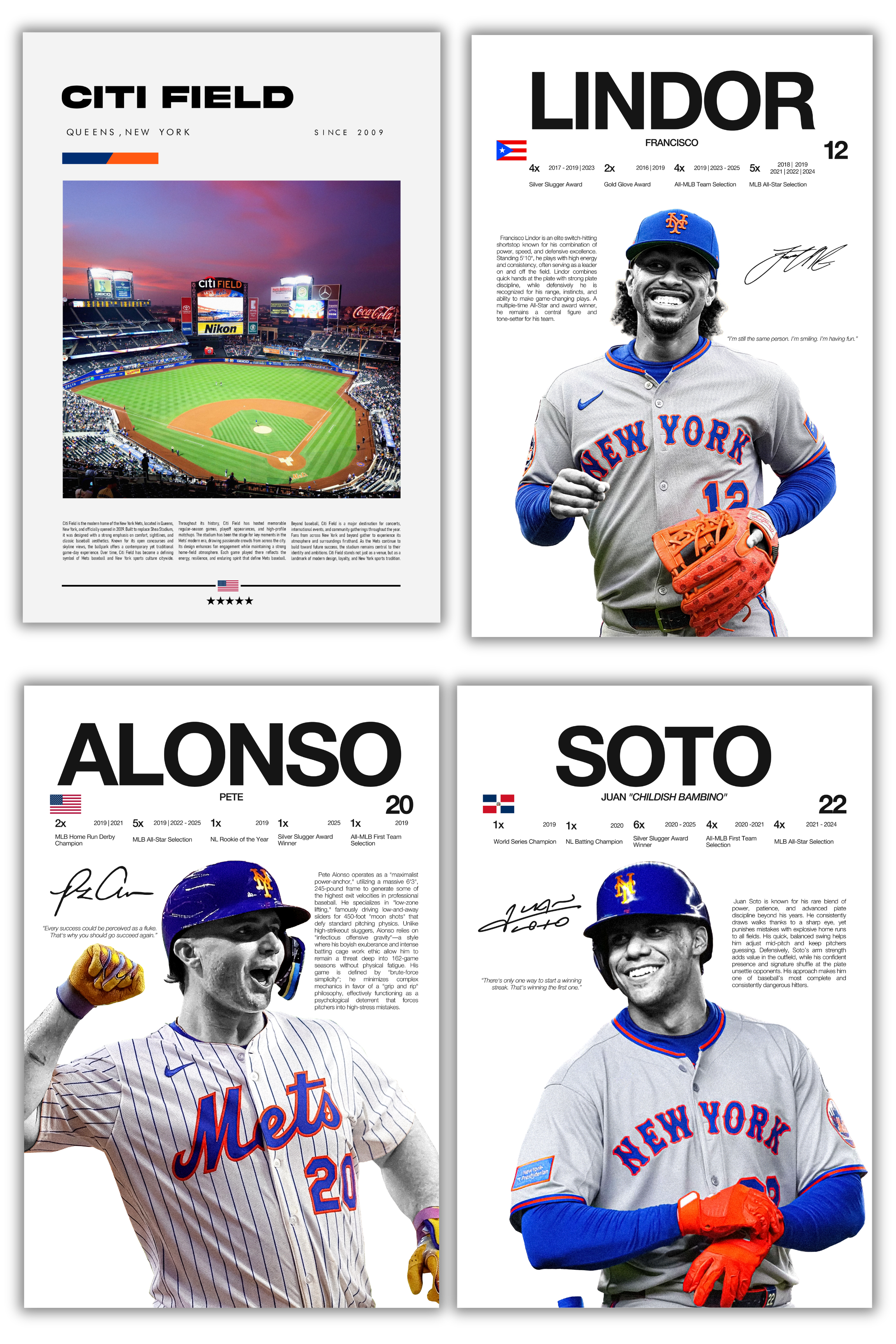 New York Mets Baseball Bundle - 4 Pack