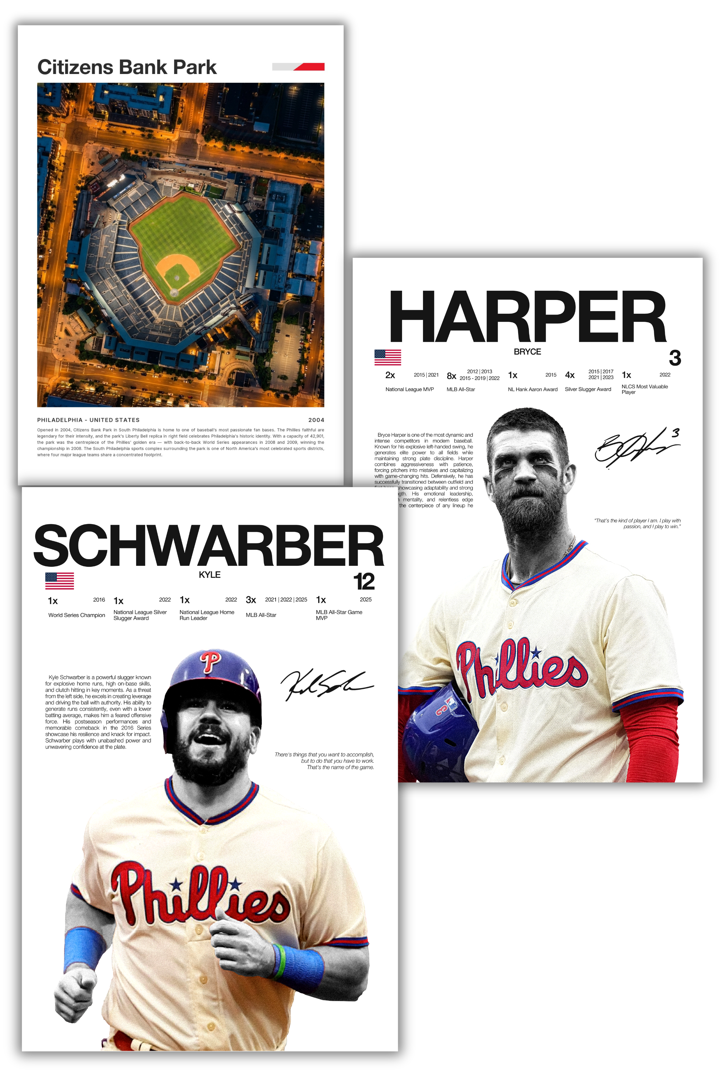 Philadelphia Phillies Baseball Bundle - 3 Pack