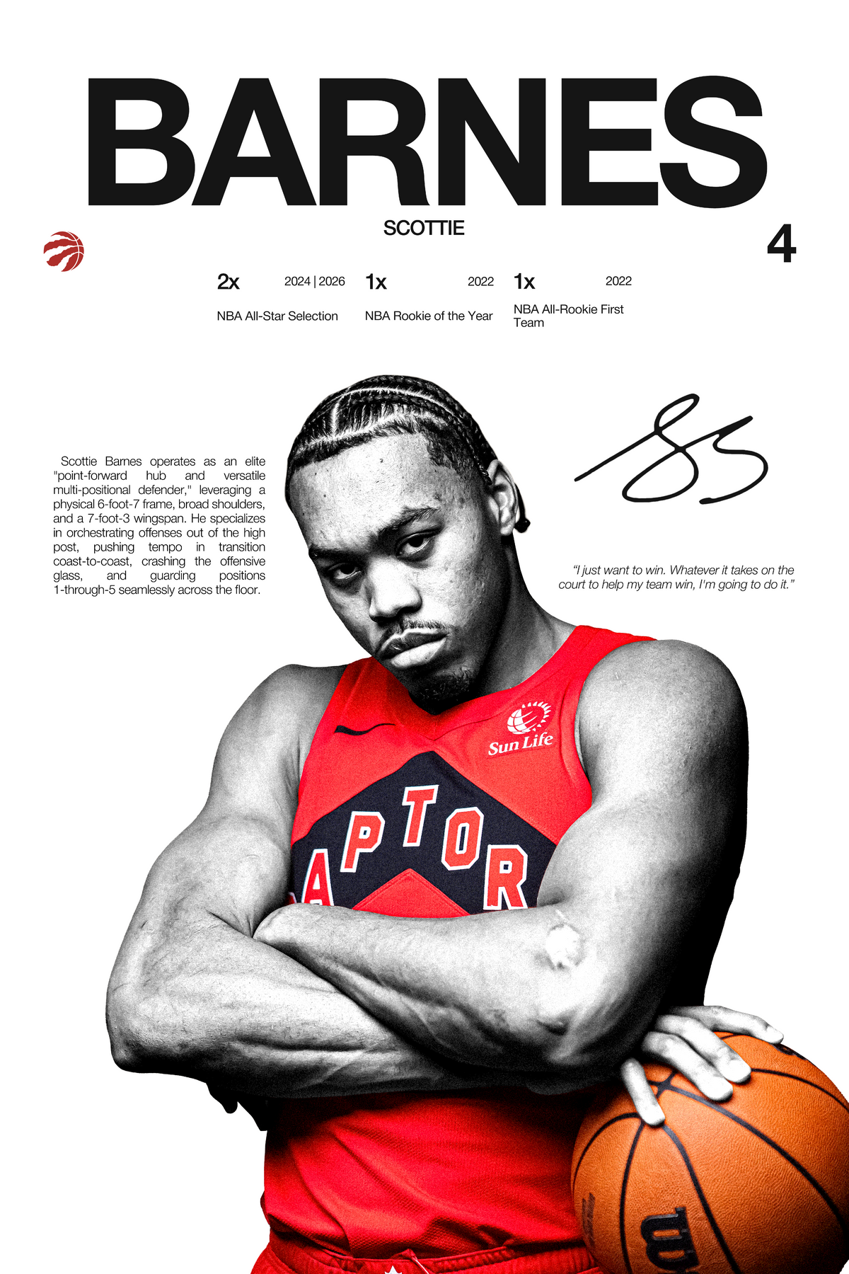 Scottie Barnes - Hardline Series