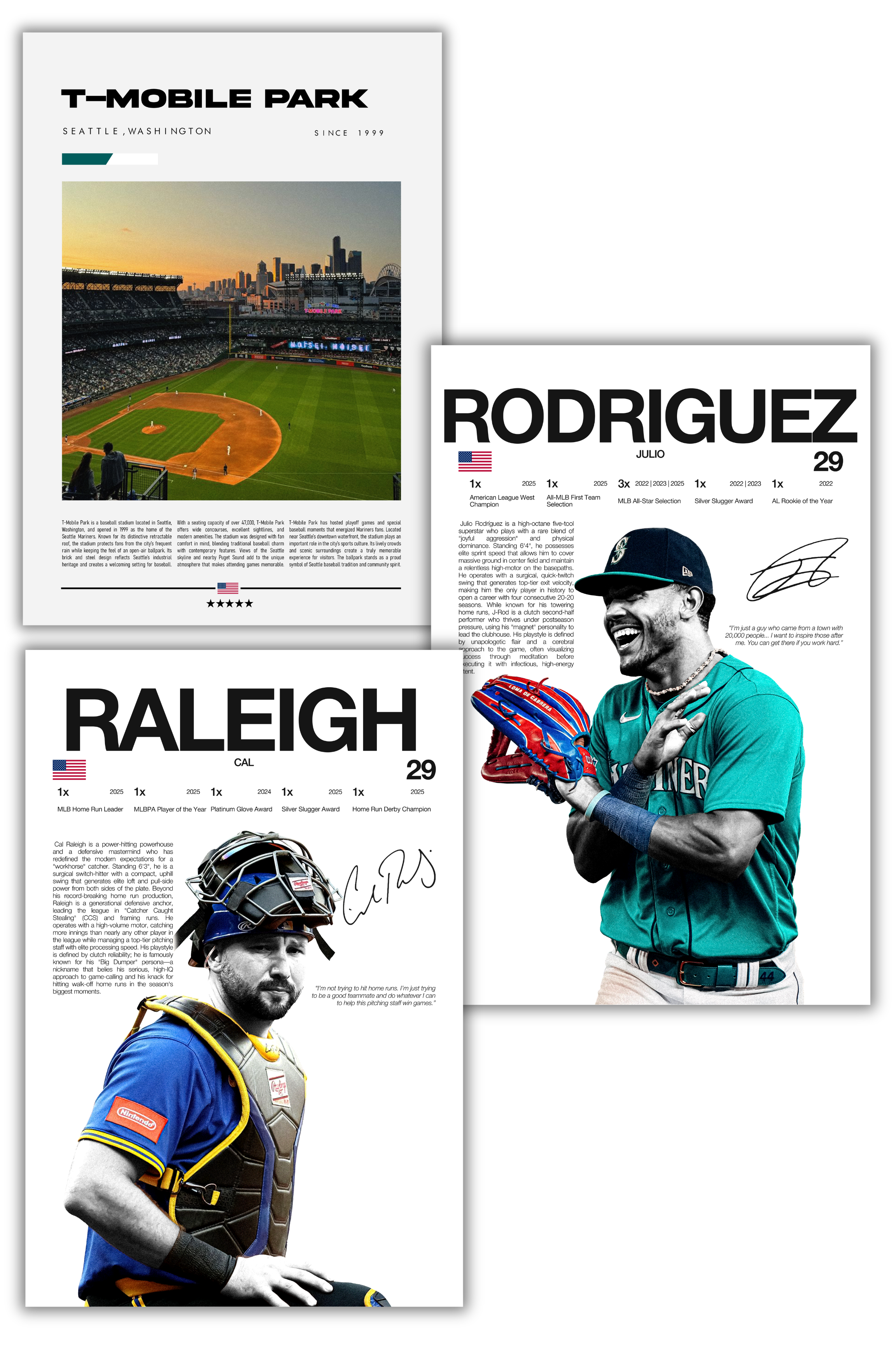 Seattle Mariners Baseball Bundle - 3 Pack