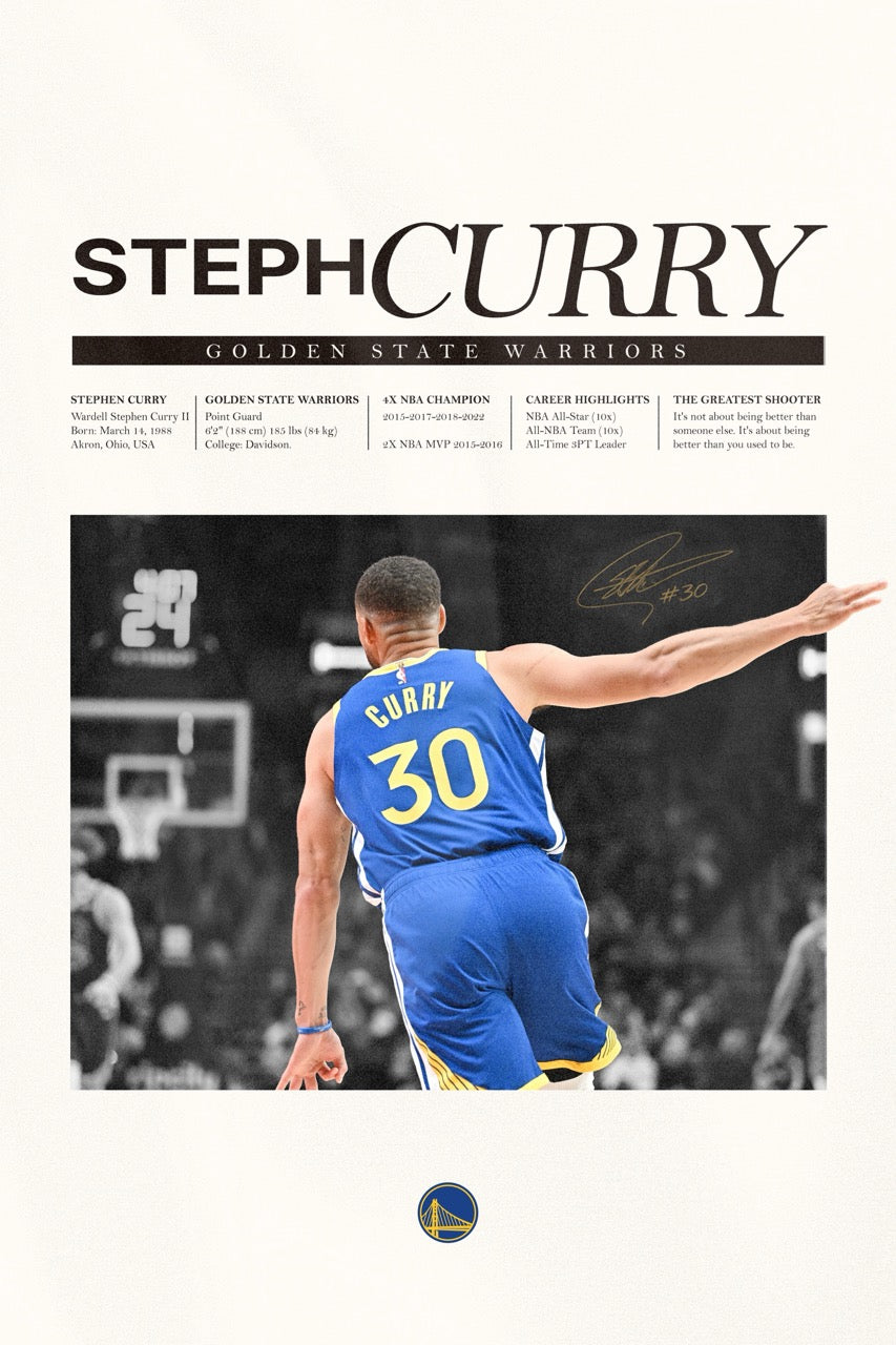 Stephen Curry - Newsprint Series