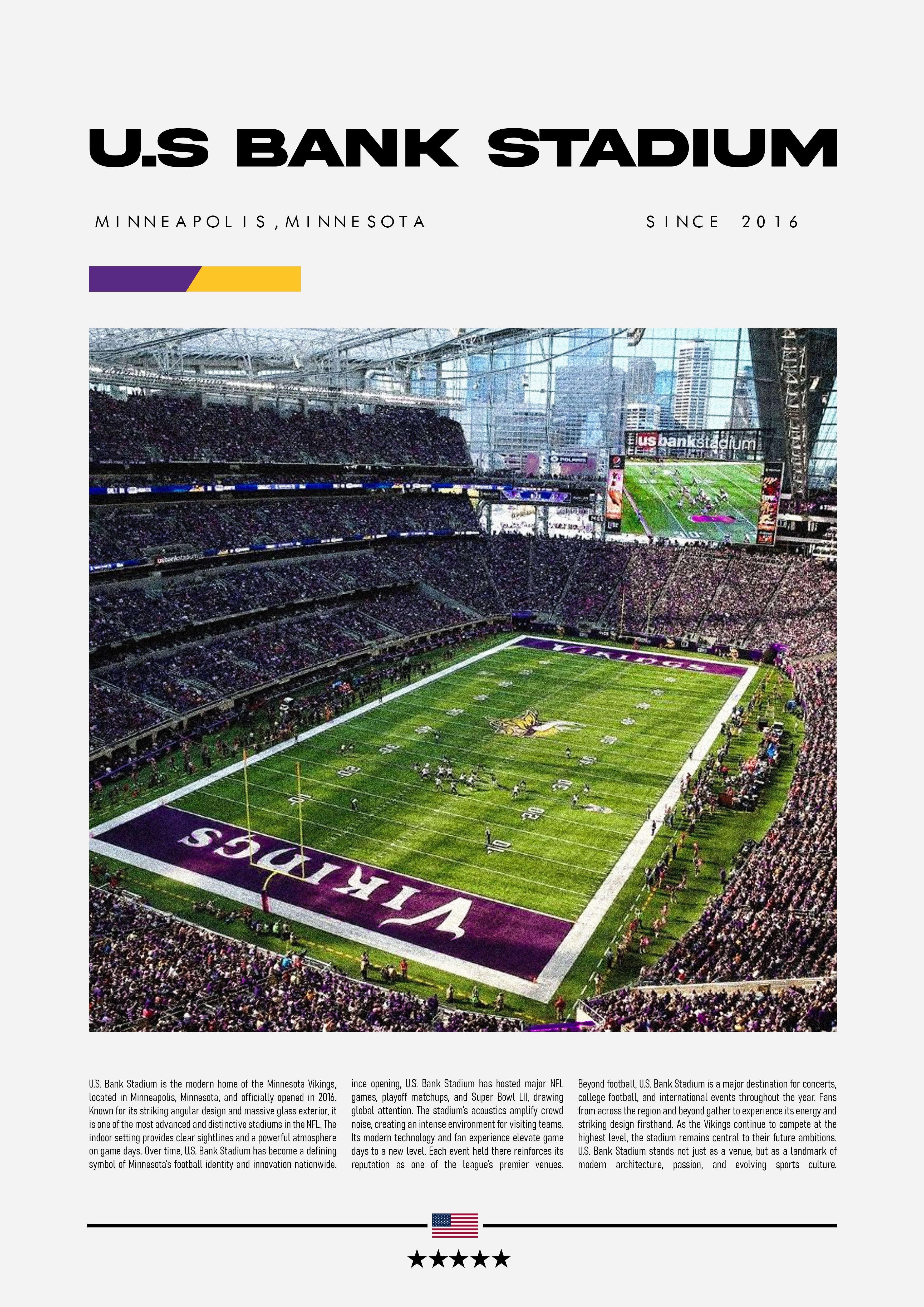 U.S. Bank Stadium - Minnesota Vikings  - Stadium Series