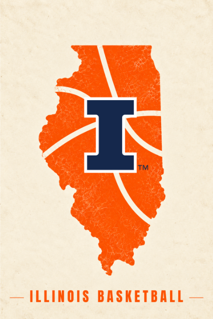 Illinois Basketball State Outline