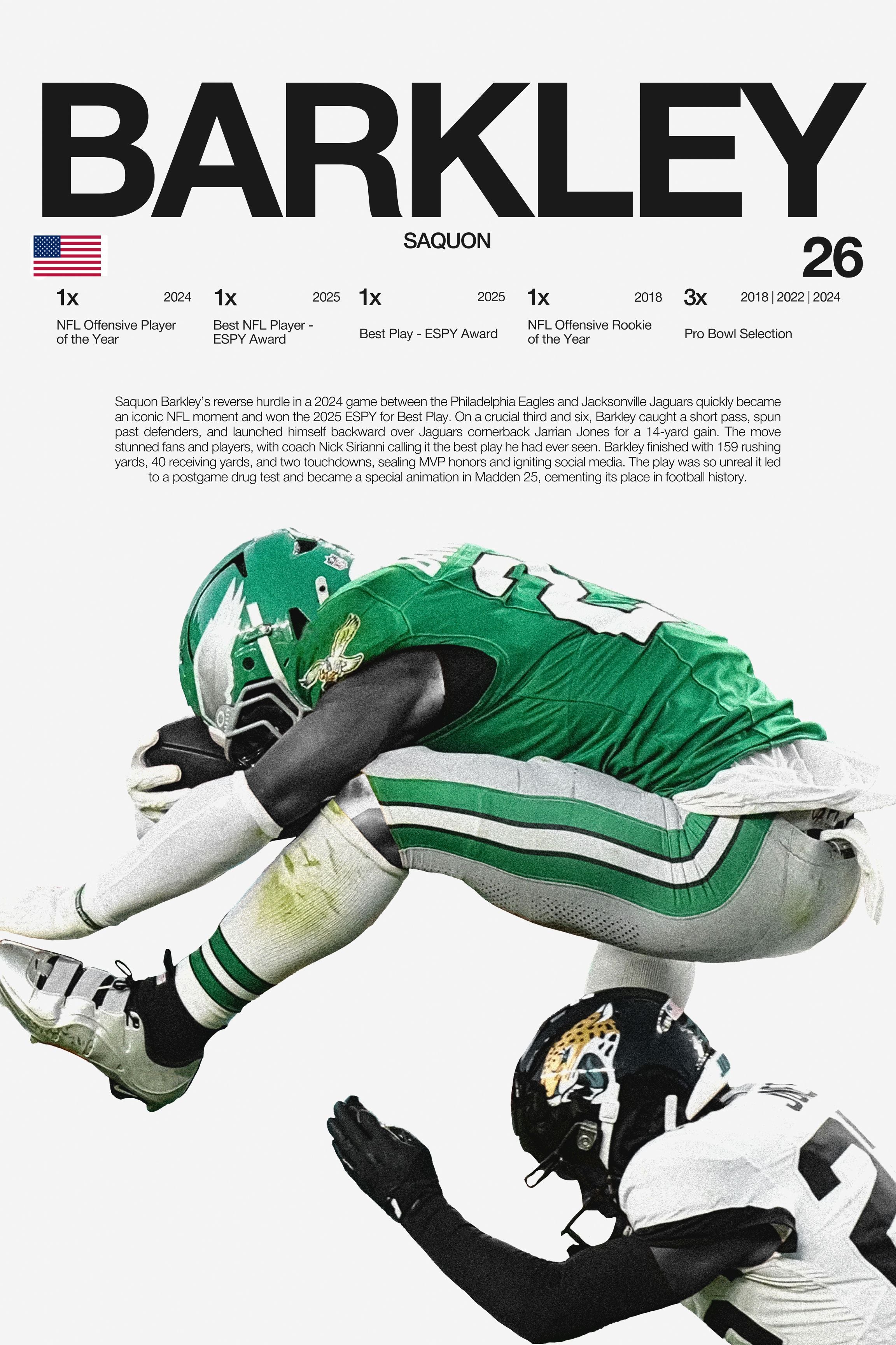 Saquon Barkley - Hurdle - Hardline Series