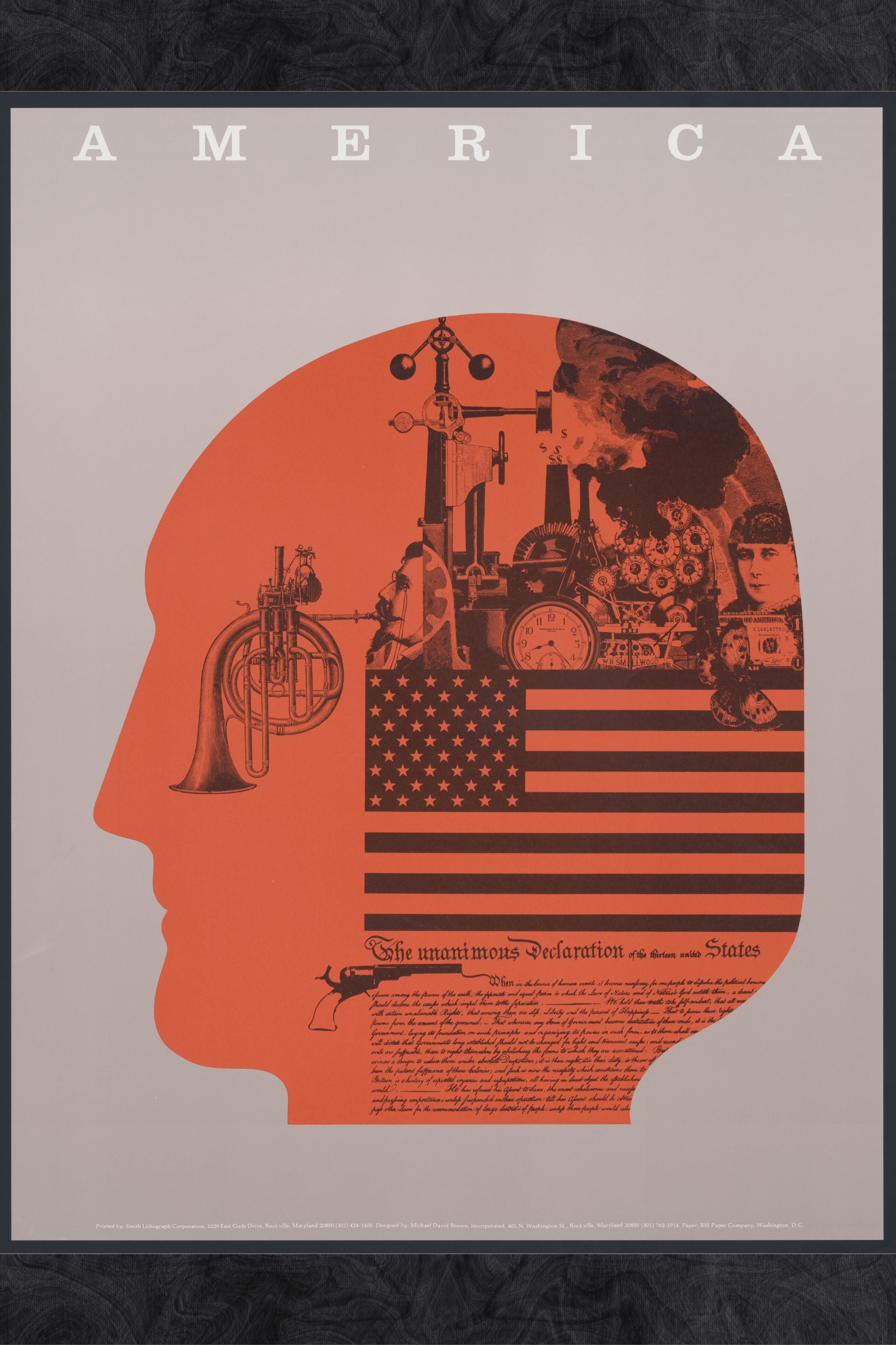 America - ALL DECLARE - Original Print