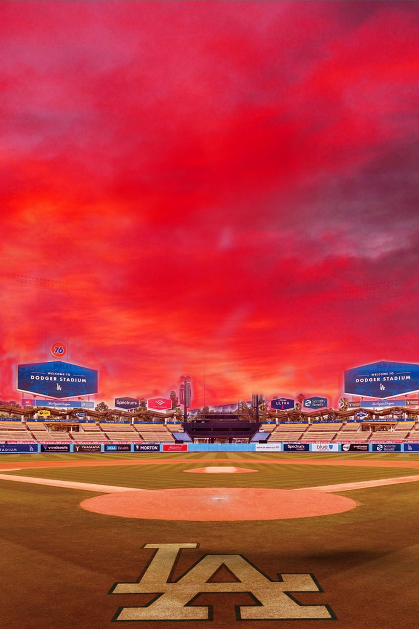 DODGER STADIUM SUNSET